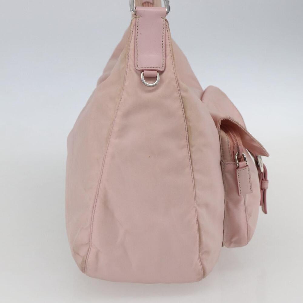 PRADA Shoulder Bag Nylon Pink Silver Auth 157013 - Picture 3 of 16